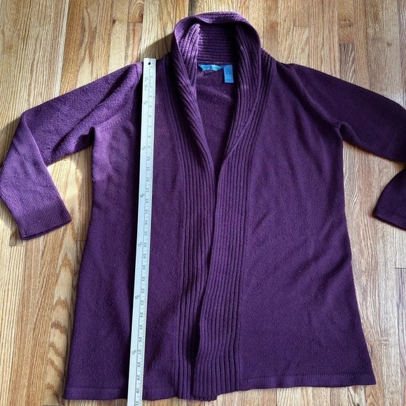 Comfortable burgundy cardigan - Picture 1 of 6
